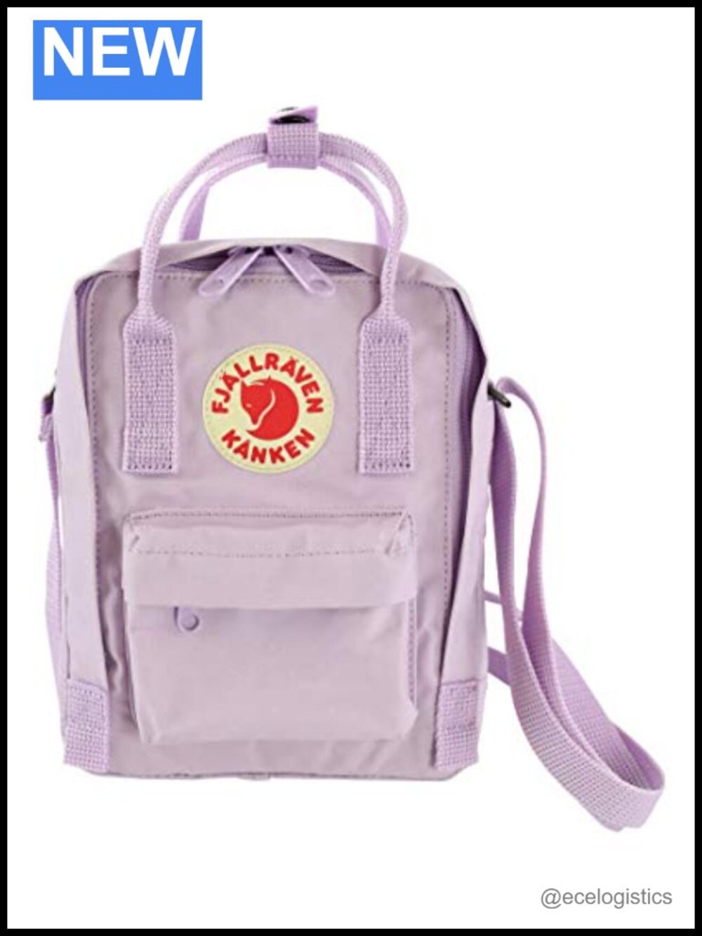Nylon Sling Bag Adjustable Strap Zipper Crossbody